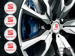 Seat Emblemas de Rueda Versión Diseño de Etiqueta Premium